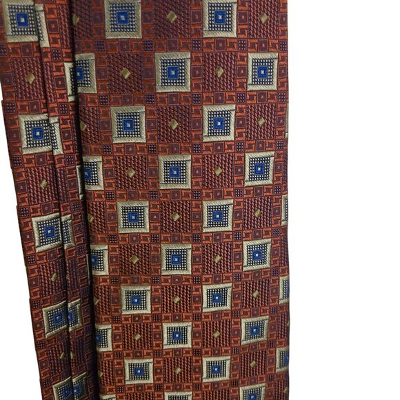 Hickey Freeman Made In USA Woven In Italy 100% Silk Tie - Picture 2 of 5
